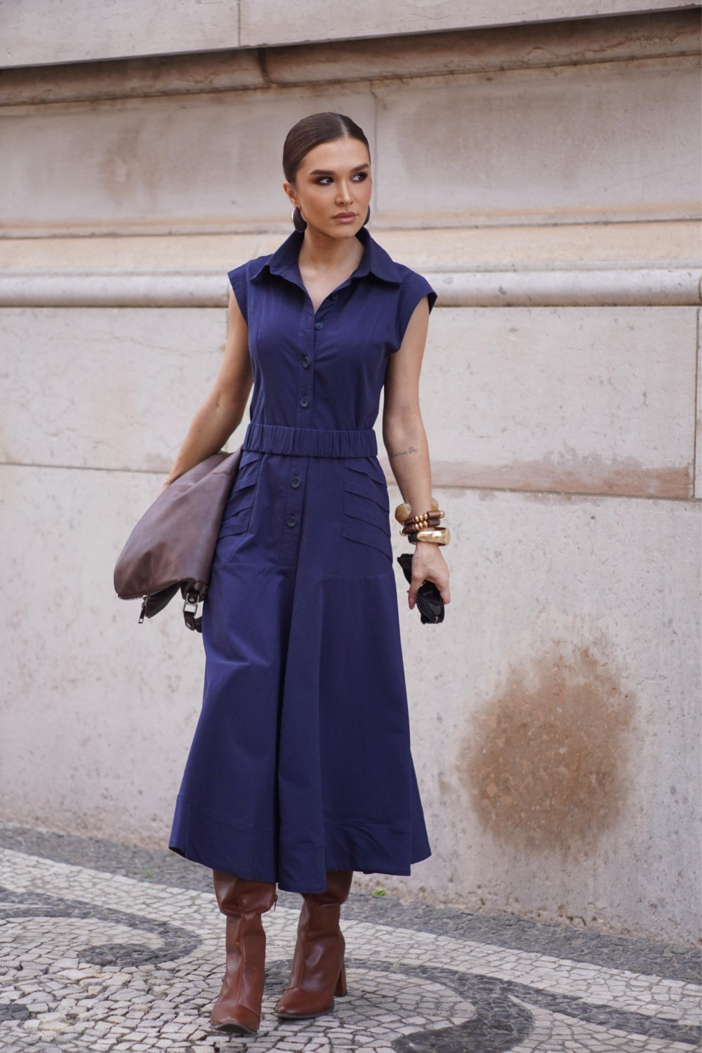 Vestido Anne Azul
